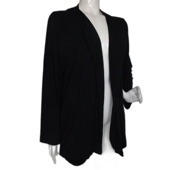 J.Jill Jacket, XL, Lightweight, Black, Open front, Pockets, Long sleeve - Picture 2 of 14